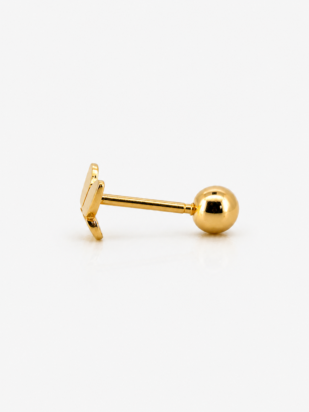 Papillon Minimalist  Single Stud - 14k Yellow Gold