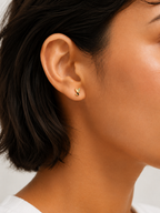 Flutter  Single Stud - 14k Yellow Gold