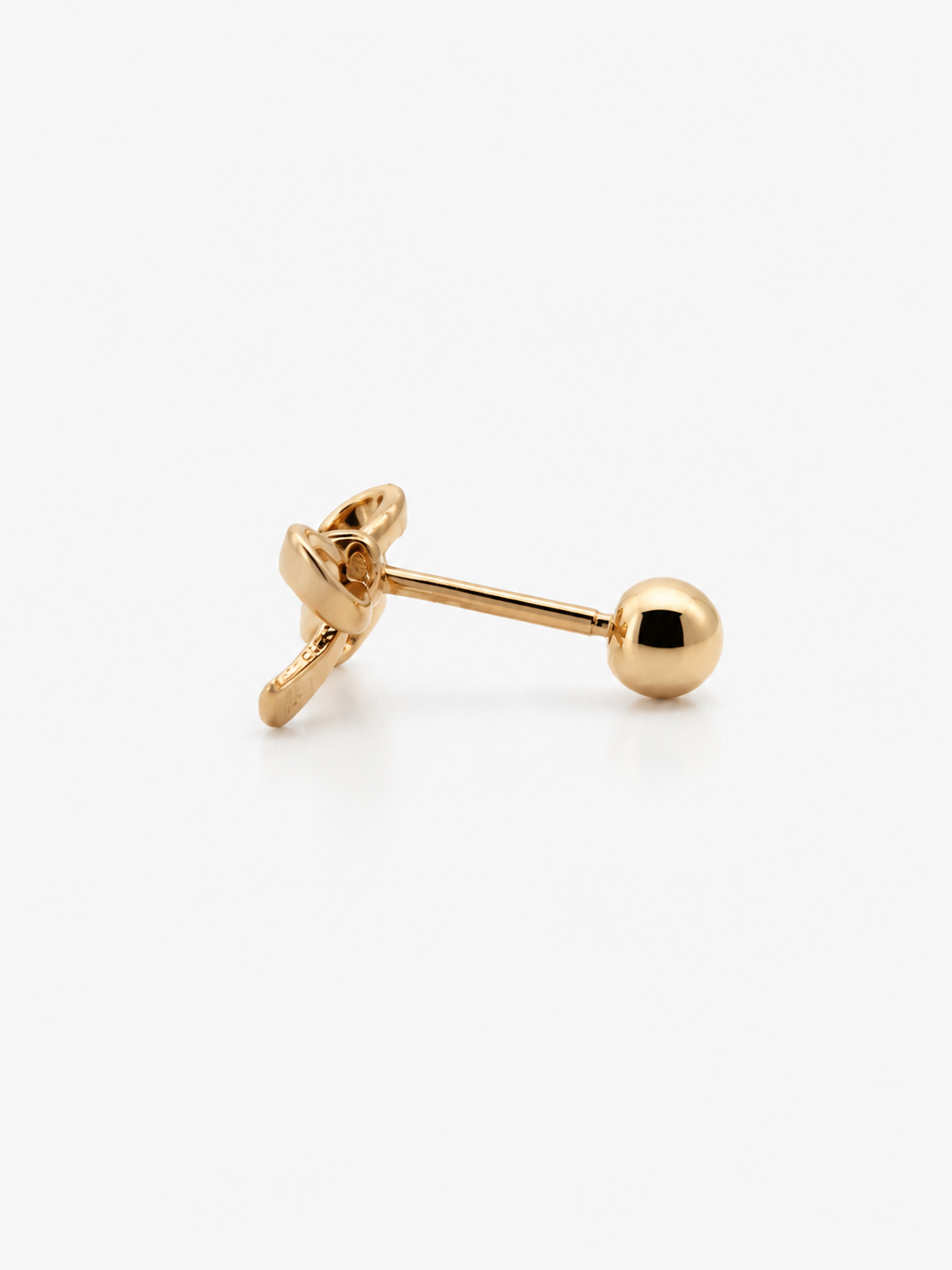 Mignon Bow  Single Stud - 14k Yellow Gold