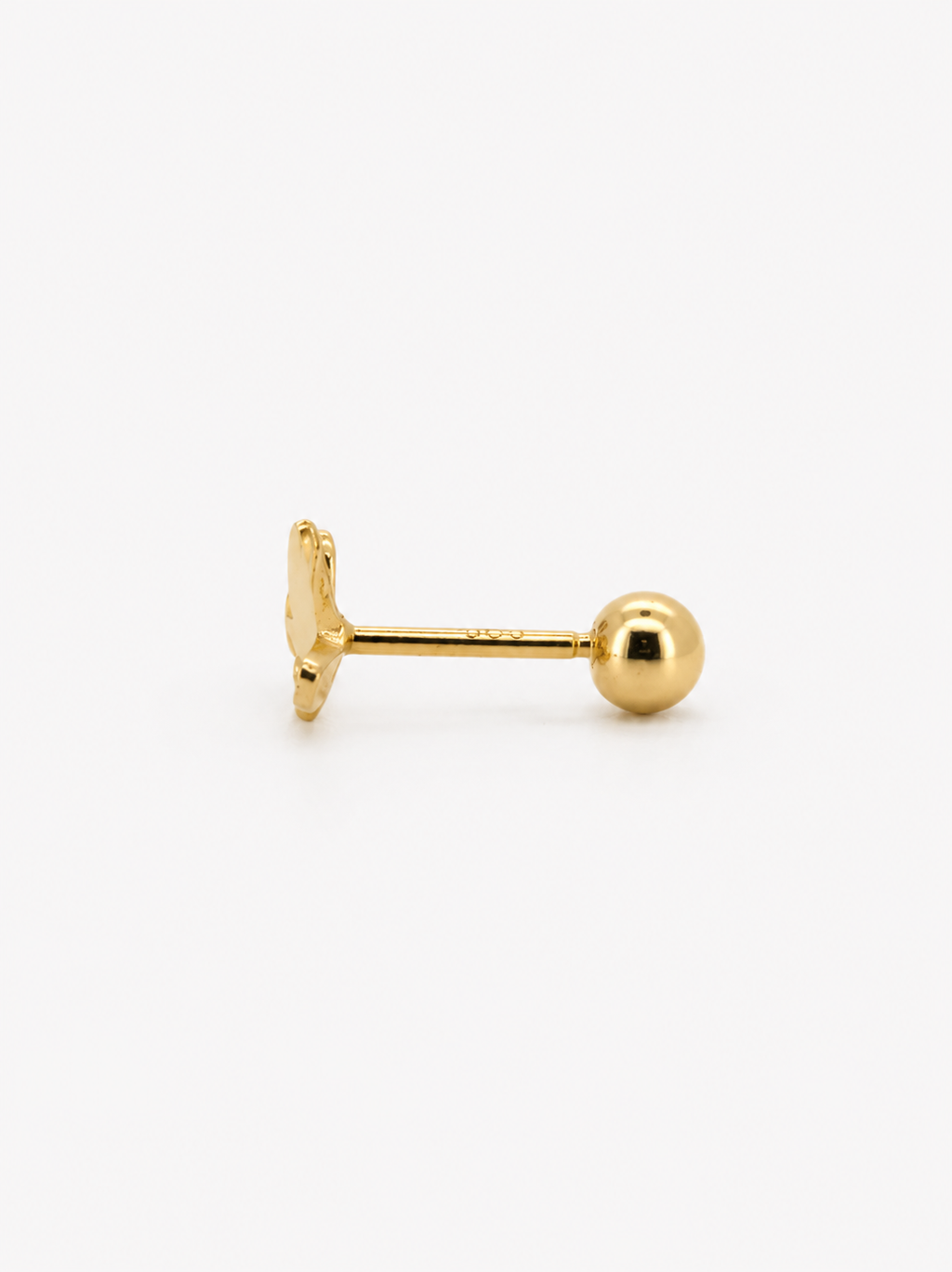 Flutter  Single Stud - 14k Yellow Gold