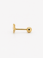 Flutter  Single Stud - 14k Yellow Gold