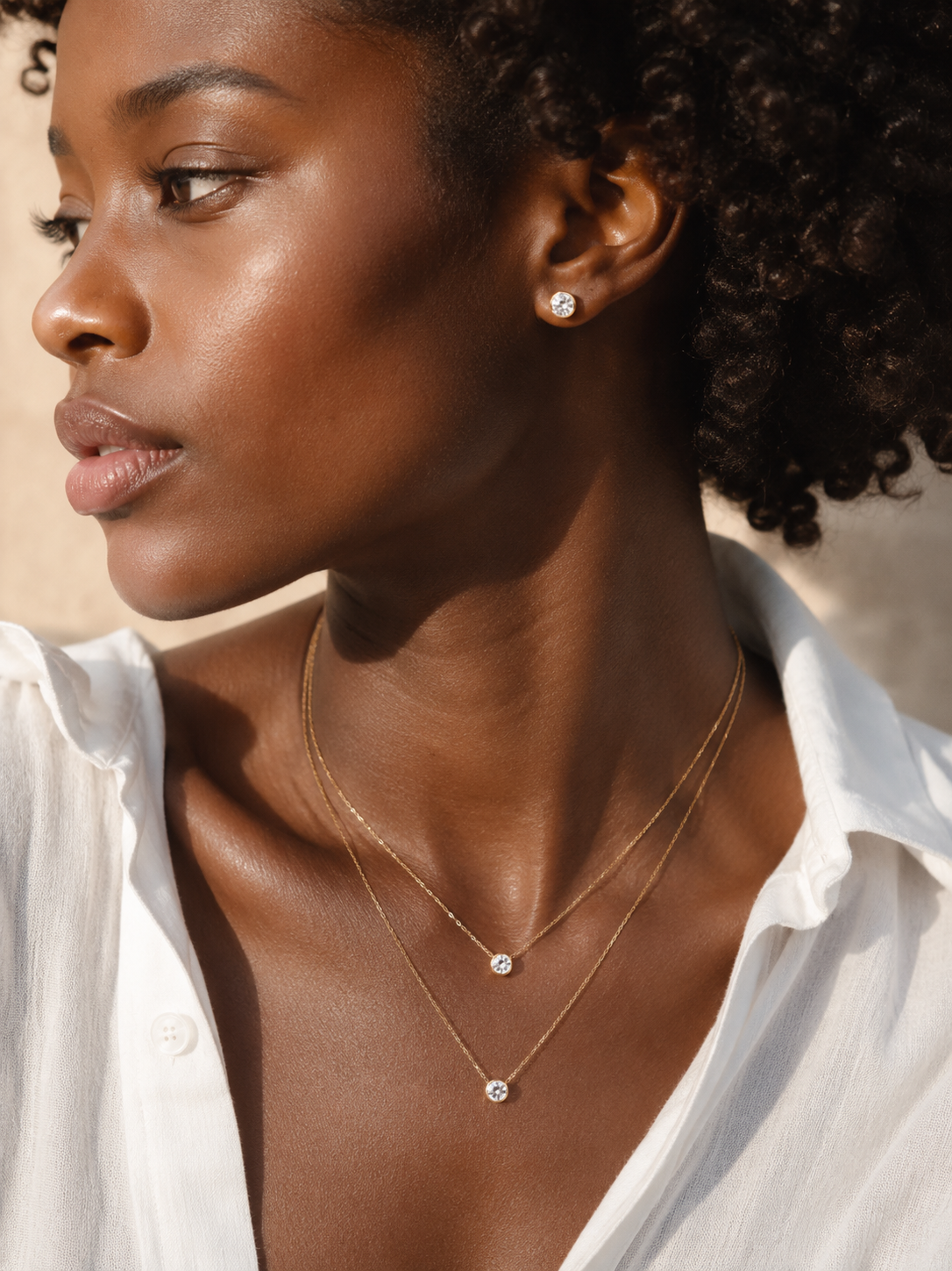 Éclat Solitaire Pendant Necklace (65)