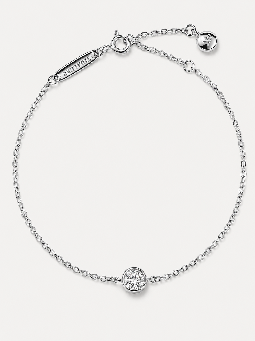 Alès Bezel Chain Bracelet（Champagne Gold Vermeil）
