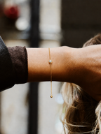 Alès Bezel Chain Bracelet（14k Yellow Gold Vermeil）