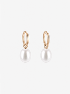 Marea Removable Pearl Hoop Earrings