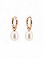 Marea Removable Pearl Hoop Earrings