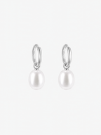 Marea Removable Pearl Hoop Earrings