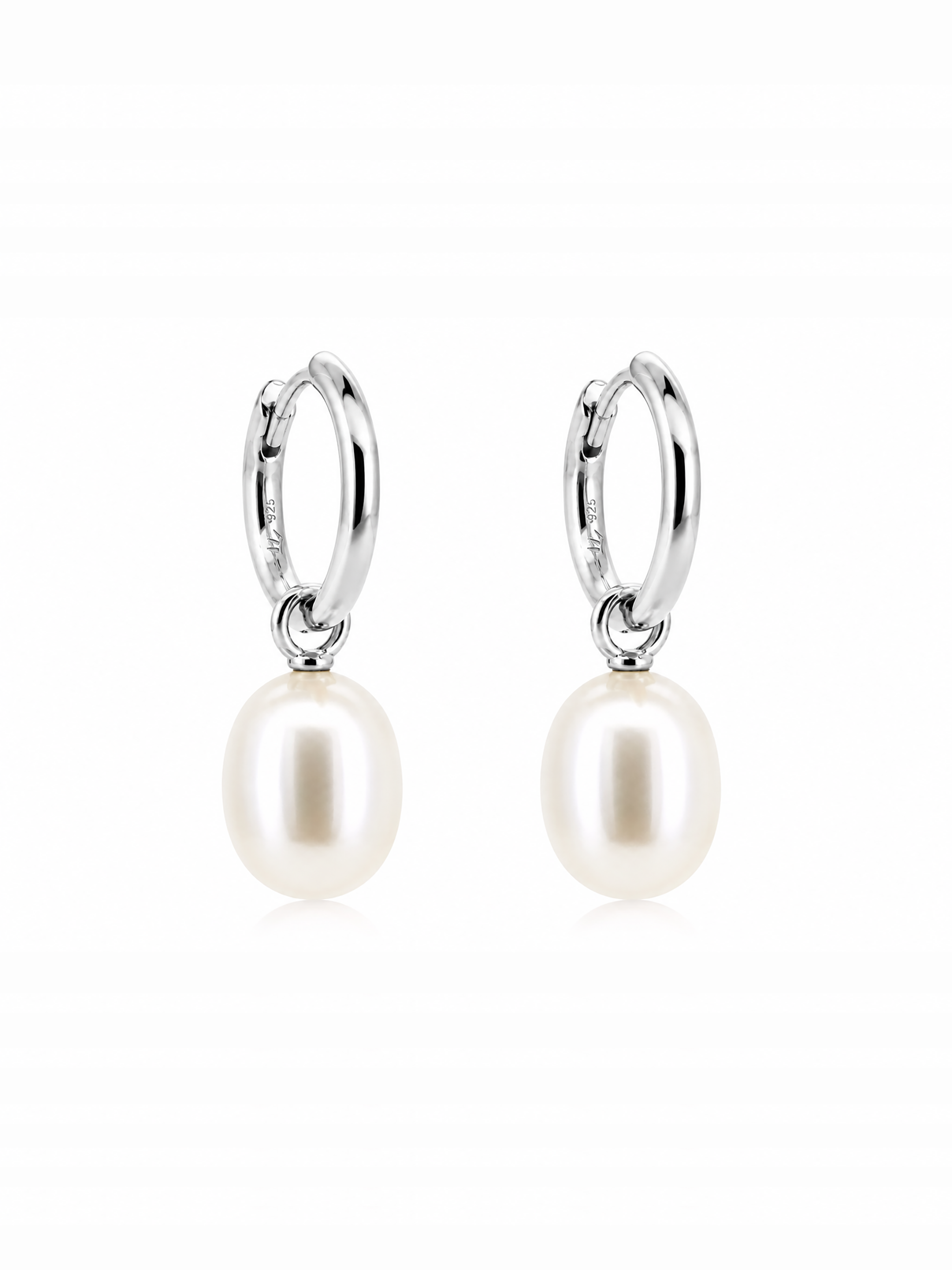 Marea Removable Pearl Hoop Earrings