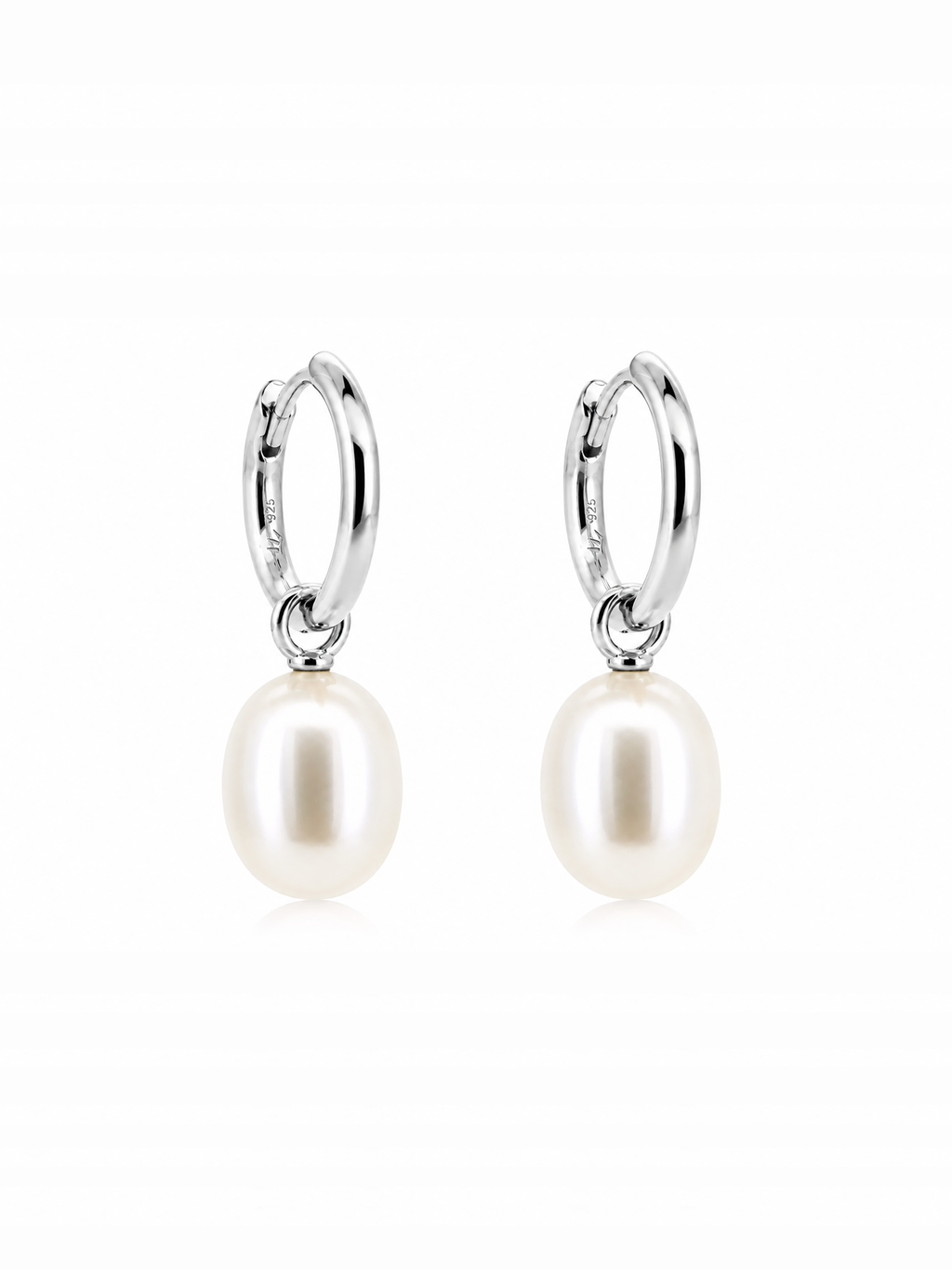 Marea Removable Pearl Hoop Earrings