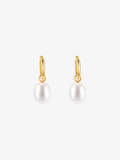 Marea Removable Pearl Hoop Earrings