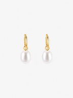 Marea Removable Pearl Hoop Earrings
