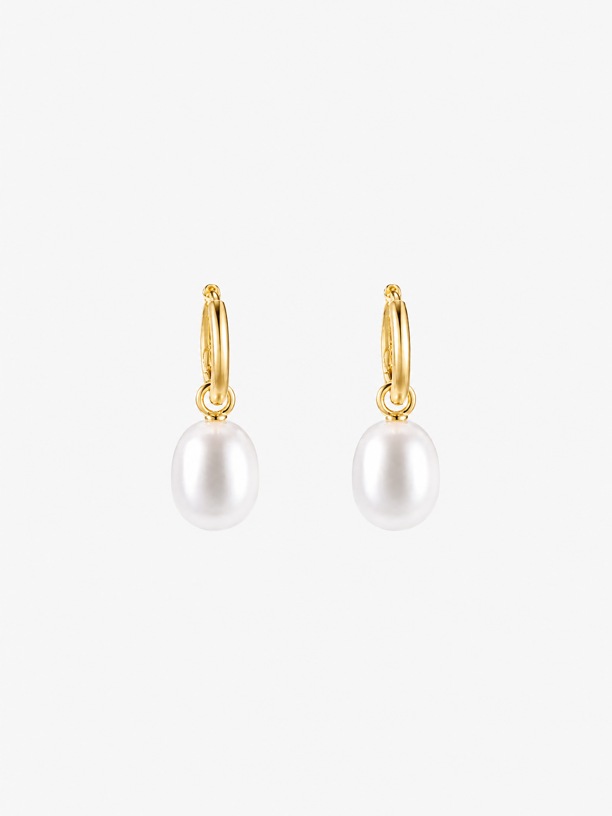 Marea Removable Pearl Hoop Earrings
