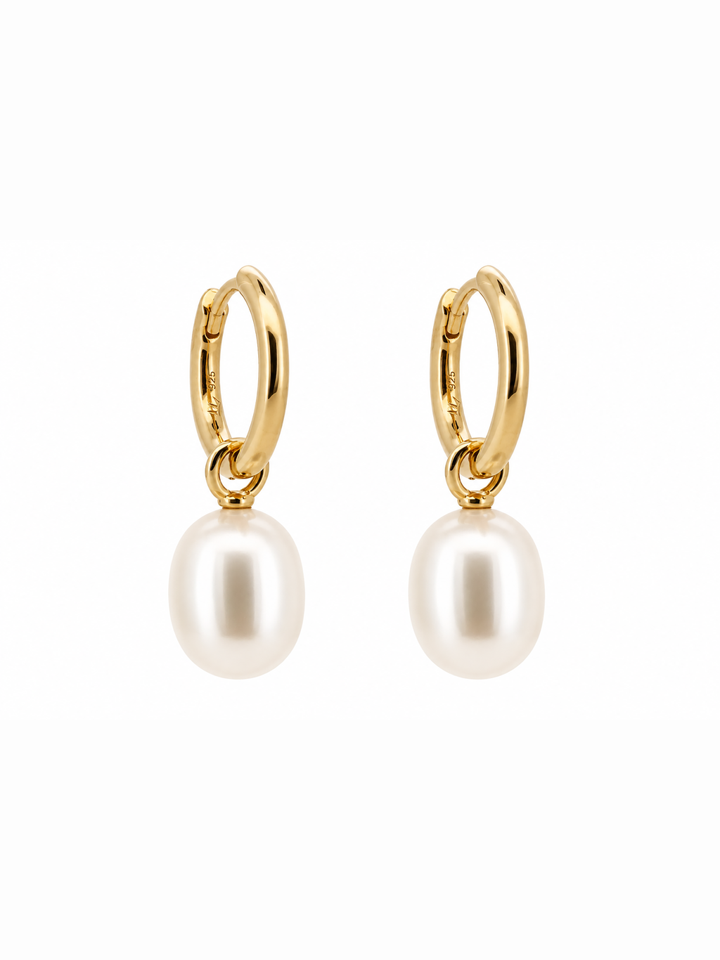 Marea Removable Pearl Hoop Earrings