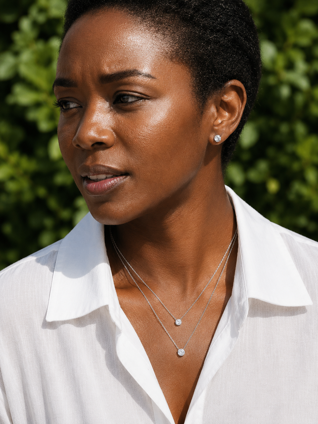 Éclat Solitaire Pendant Necklace（65）