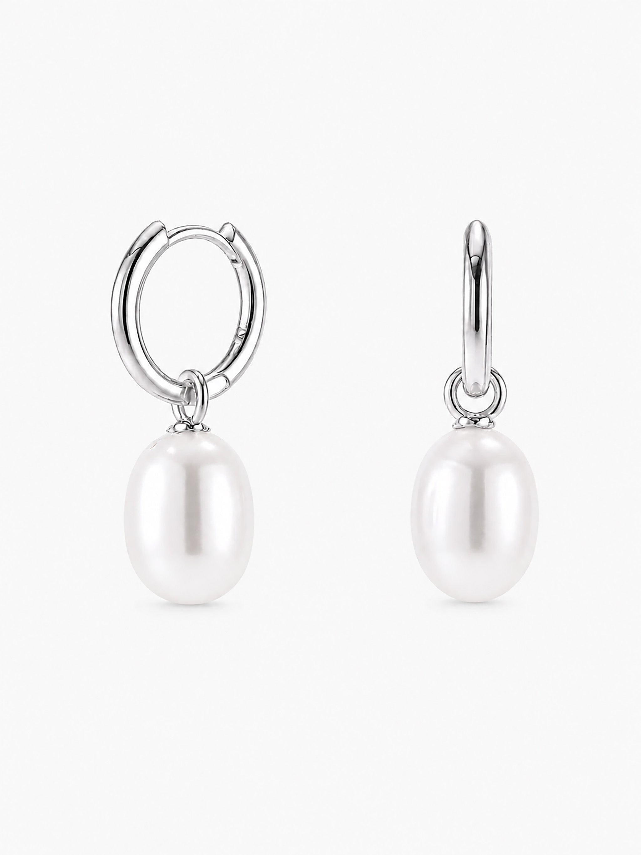 Marea Removable Pearl Hoop Earrings