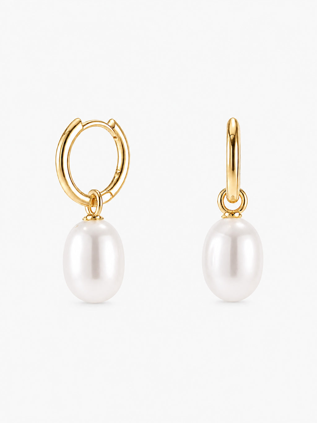 Marea Removable Pearl Hoop Earrings