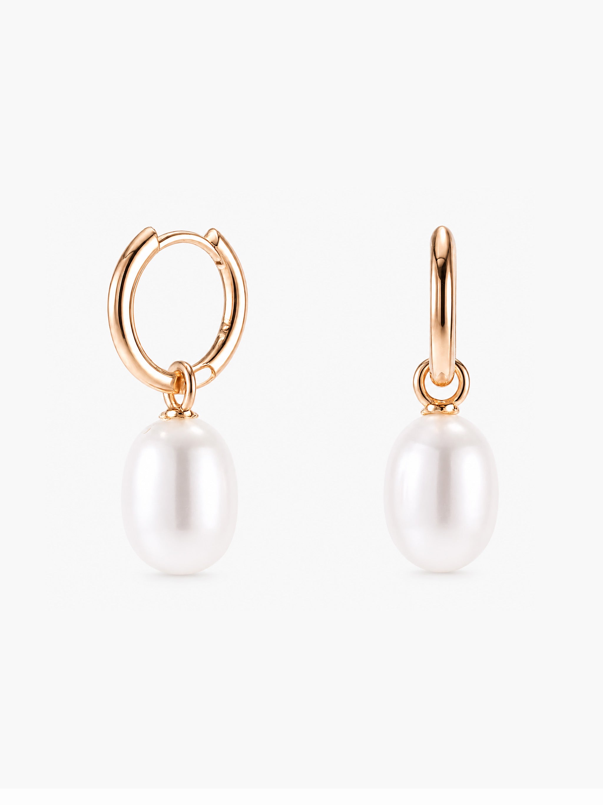 Marea Removable Pearl Hoop Earrings