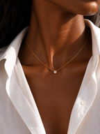 Éclat Solitaire Pendant Necklace (50)