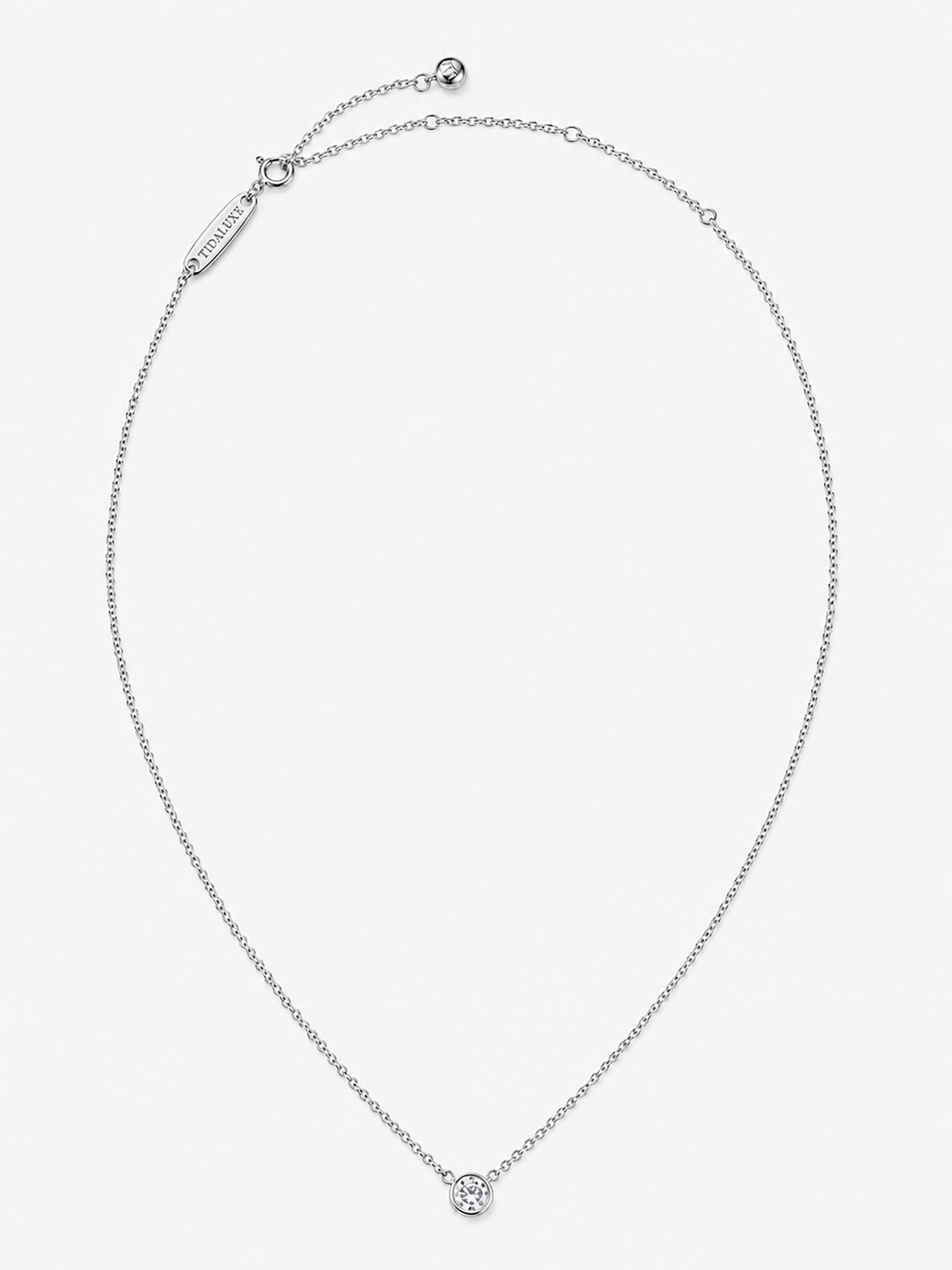 Éclat Solitaire Pendant Necklace (50)