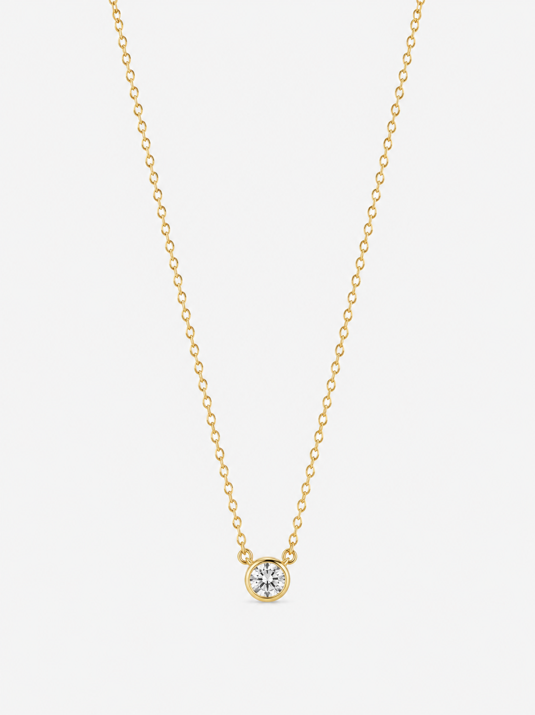 Éclat Solitaire Pendant Necklace
