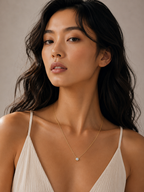 Éclat Solitaire Pendant Necklace