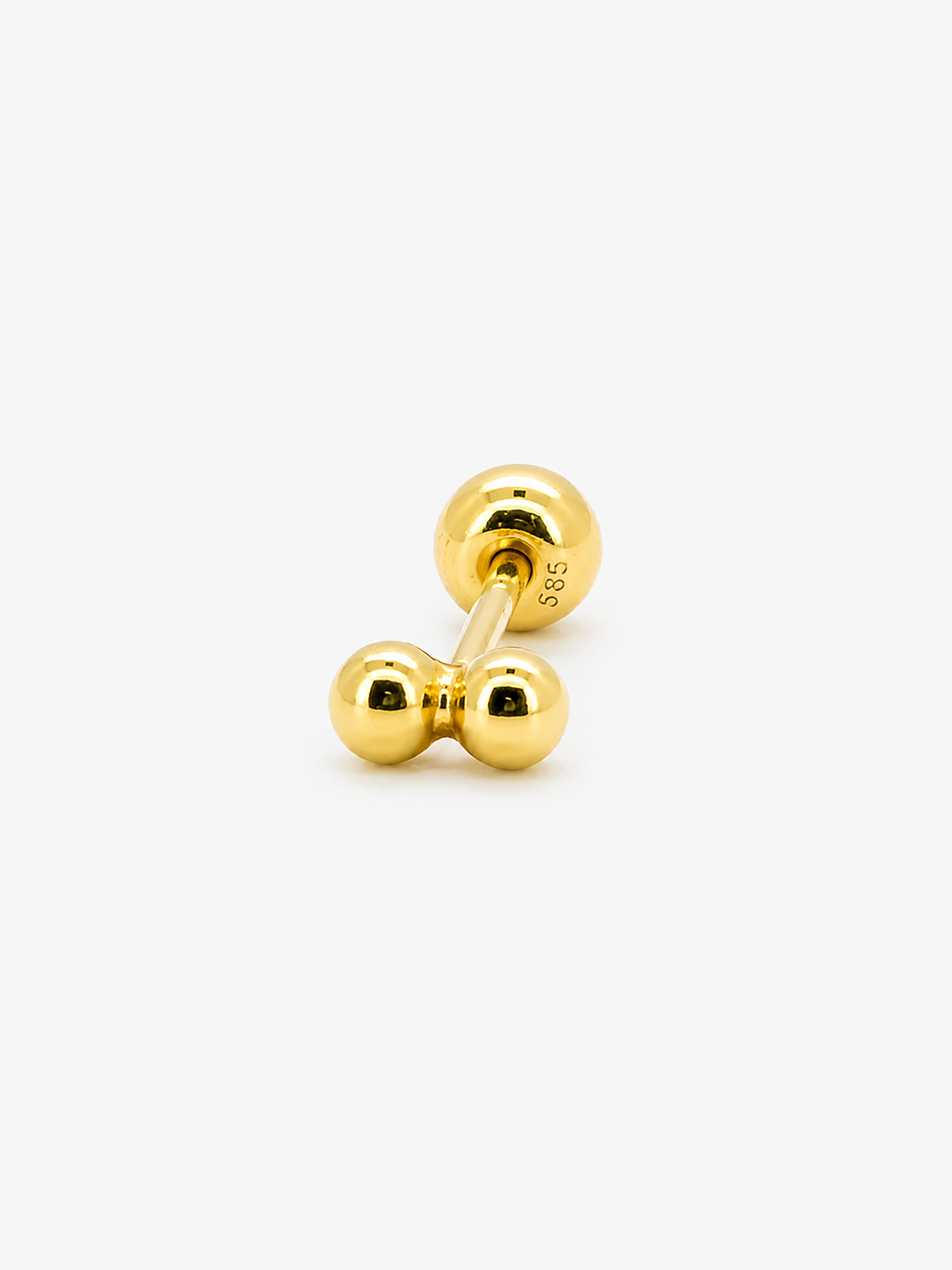 Nova Duo Stud - 14k Yellow Gold