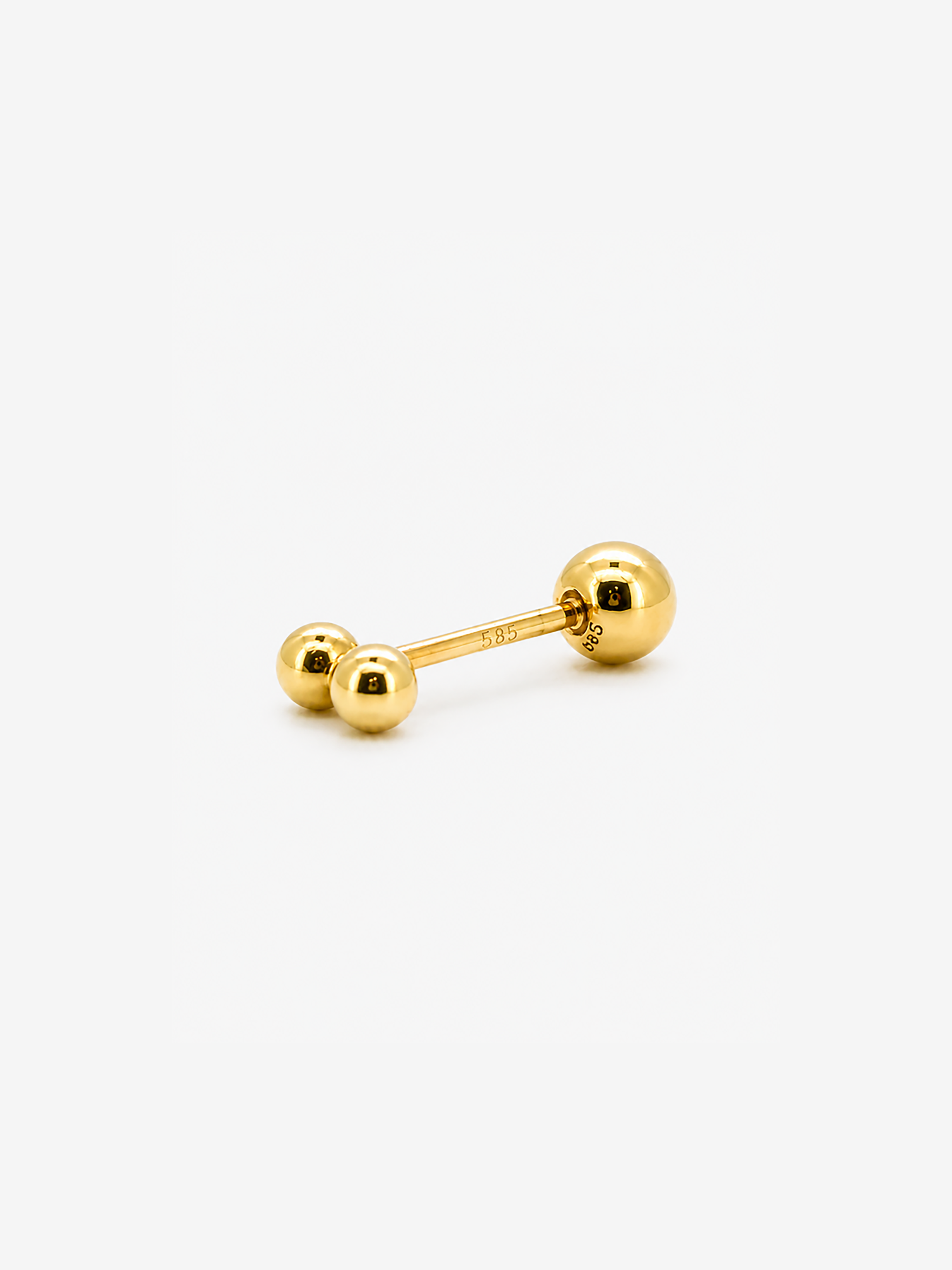 Nova Duo Stud - 14k Yellow Gold