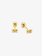 Nova Duo Stud - 14k Yellow Gold