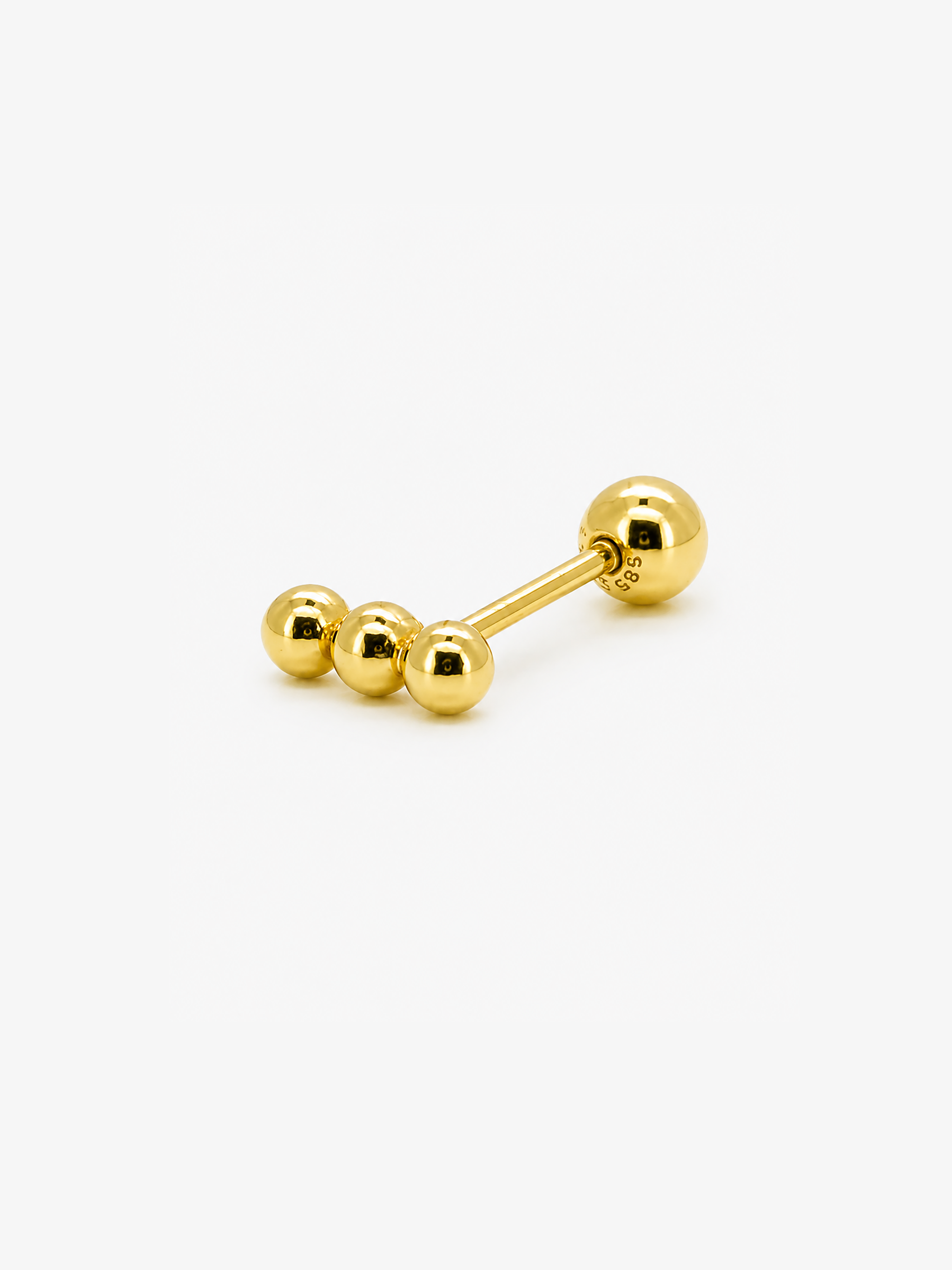 Nova Tri Stud- 14k Yellow Gold