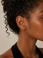 Nova Tri Stud- 14k Yellow Gold