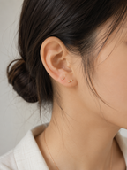 Nova Tri Stud- 14k Yellow Gold