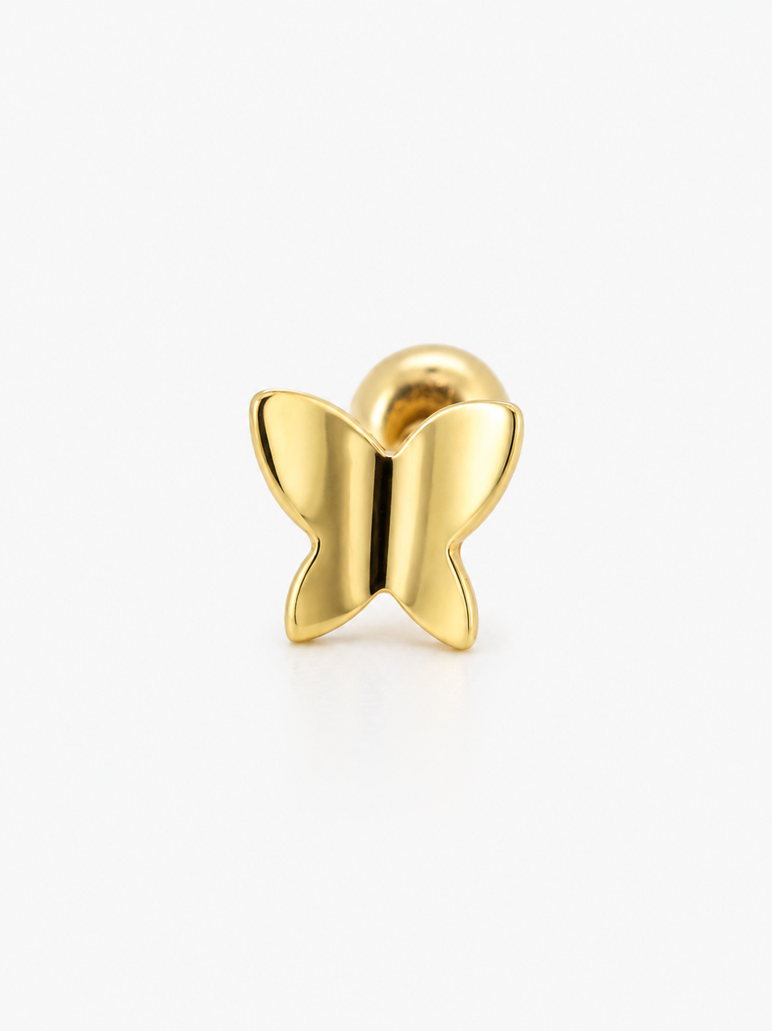 Mariposa  Single Stud - 14k Yellow Gold