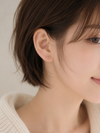 Mignon Bow  Single Stud - 14k Yellow Gold